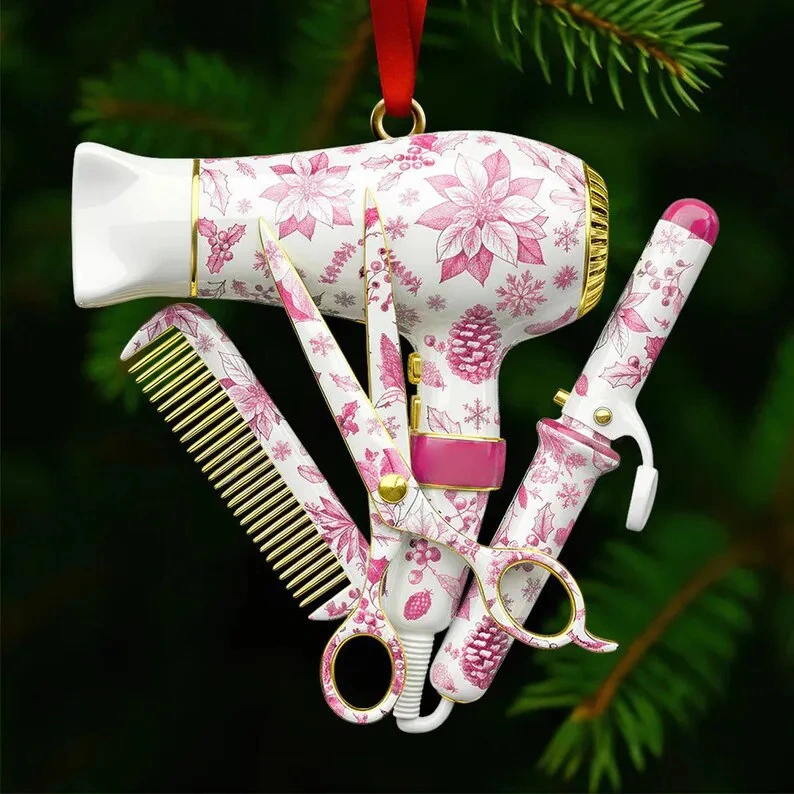 Hairstylist Deluxe Christmas Ornament